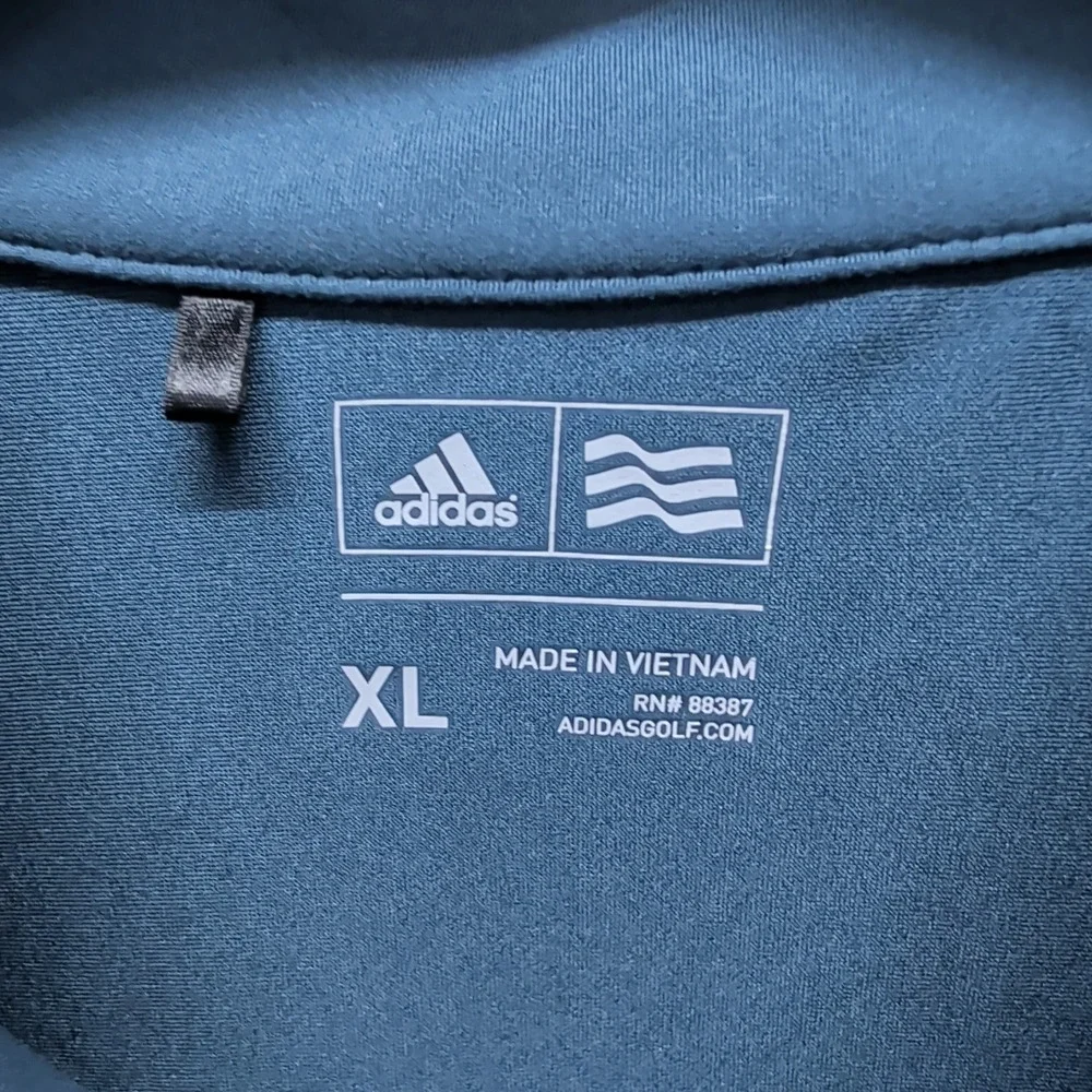 Adidas Ryder Cup 2016 Hazeltine Mens XL Golf Pullover Quarter Zip Navy Blue‎